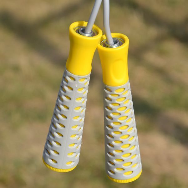 Скакалка PowerPlay 4206 Jump Rope PRO+ Сіро-жовта (2,75m.) PP_4206_Grey/Yellow фото