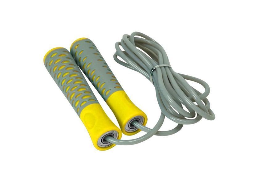 Скакалка PowerPlay 4206 Jump Rope PRO+ Сіро-жовта (2,75m.) PP_4206_Grey/Yellow фото