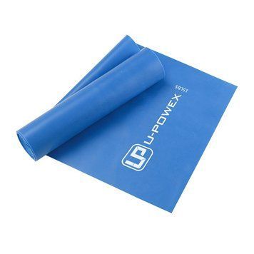 Стрічка-еспандер для фітнесу та реабілітації U-POWEX Fitness band 0.4мм. (6.8 кг) Blue UP_1007_Blue фото