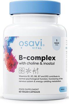 Комплекс вітаміна В Osavi B-Complex with Choline&Inositol Vegan 60 caps ol5904139921197 фото