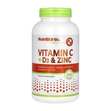 Vitamin C + D3 & Zinc - 250 caps 2023-10-5477 фото