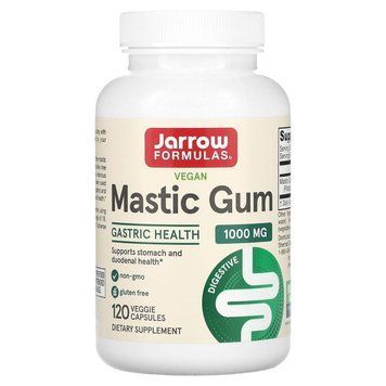Смола мастикового дерева, Mastic Gum, Jarrow Formula, 500 мг, 120 капсул JRW-23014 фото