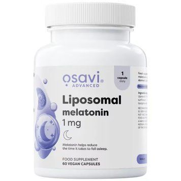 Мелатонін Osavi Liposomal Melatonin 1 mg Vegan 60 caps ol5904139928400 фото