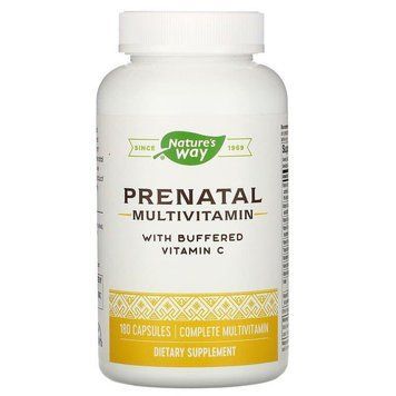 Мультивітаміни для вагітних, Prenatal Multi Vitamin&Mineral, Nature's Way, 180 капсул NWY-45130 фото