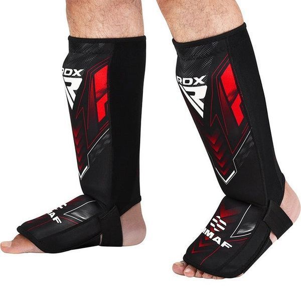 Захист для гомілок та стоп RDX NEOPRENE SHIN INSTEP IMMAF-1-RED-S SGN-IMF-1R-S фото