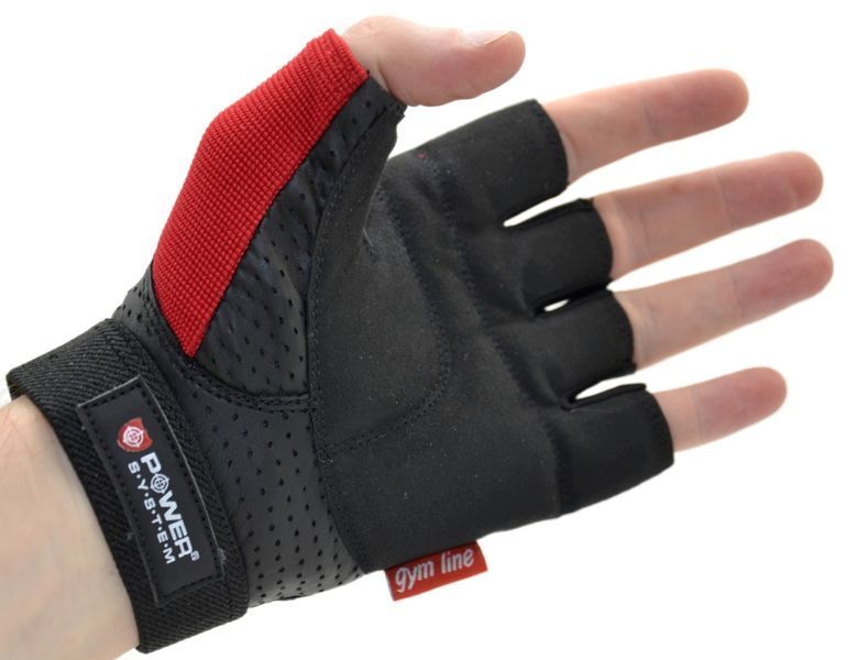 Рукавички для фітнесу Power System PS-2500 Power Plus Black/Red XS PS-2500_XS_Black-red фото