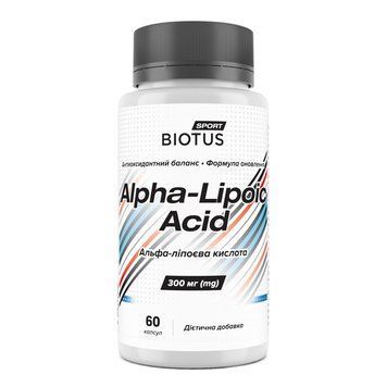Альфа-ліпоєва кислота, Alpha Lipoic Acid, Biotus, 60 капсул BIO-533242 фото