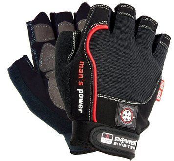 Рукавички для фітнесу Power System PS-2580 Man&rsquo;s Power Black M PS-2580_M_Black фото