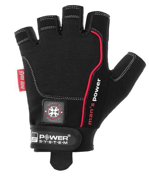 Рукавички для фітнесу Power System PS-2580 Man&rsquo;s Power Black M PS-2580_M_Black фото