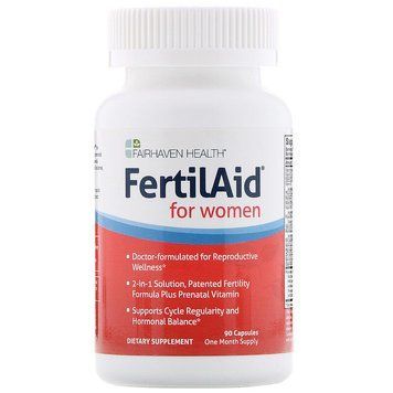 Вітаміни для зачаття, FertilAid for Women, Fairhaven Health, 90 капсул FHH-00004 фото