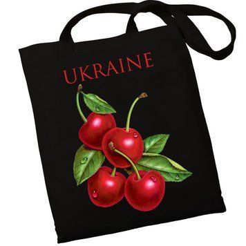 Екошопер BookOpt ВК4078 Ukraine Вишенька, Чорний BK4078 фото
