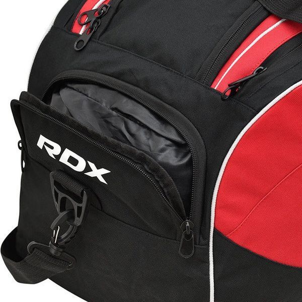 Спортивна сумка RDX R1 Duffel Bag with Backpack Straps Black/Red GKB-R1B фото