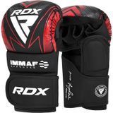Рукавиці для ММА (Греплінгові рукавички) RDX схвалено IMMAF M Red (капа в комплекті) GSR-IMF-1R-M фото