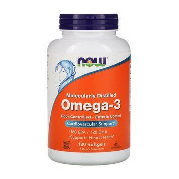 Omega-3 Odor Controlled - Enteric Coated (180 softgels) 11799-01 фото