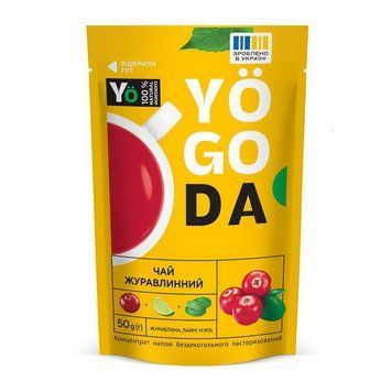 Yogoda Tea (50 g, журавлина, лайм, м'ята) 24165-01 фото