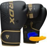 Боксерські рукавиці RDX F6 Kara Matte Golden 10 унцій BGR-F6MGL-10OZ фото