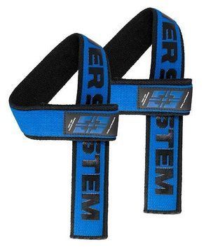 Лямки для тяги Power System PS-3401 Lifting Straps Duplex Black/Blue 3401BU-0 фото