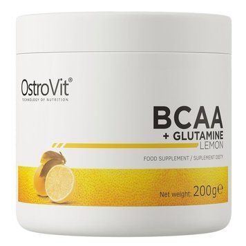 Амінокислотний комплекс Ostrovit BCAA + Glutamine 200 г, Lemon 14897 фото