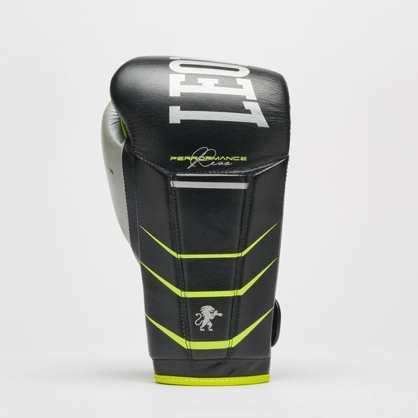 Боксерські рукавиці Leone GN110F REVO FLUO Black 12 унцій (бинти 4 м. в комплекті) GN110F_Black_12oz фото
