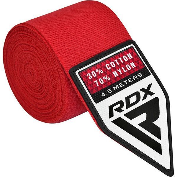 Бинти для боксу RDX WX Professional Boxing Hand Wraps Red (4.5м.) HWX-RR+ фото