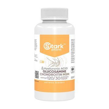 Glucosamine Chondroitin MSM & Hyaluronic Acid - 120 caps 2024-11-0860 фото