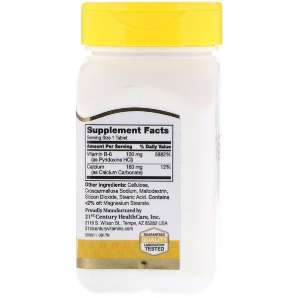 B-6, 100 mg, 110 Tablets 26721 фото