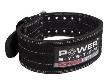 Пояс для пауерліфтингу Power System PS-3800 PowerLifting шкіряний Black L PS-3800_L_Black_Black фото