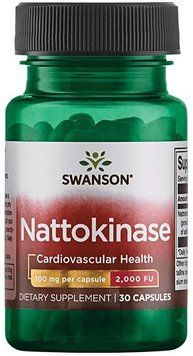Наттокіназа Swanson Nattokinase 2000 Fibrinolytic Units 100 mg 30 Caps 30978 фото