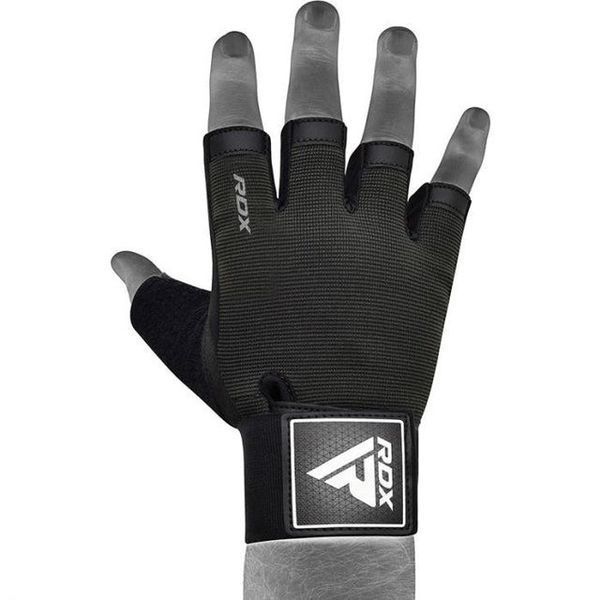 Рукавички для фітнесу RDX T2 Half Black PLUS-S WGA-T2HB-S+ фото