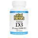 Вітамин D3 Natural Factors Vitamin D3 25mcg 1,000 IU 180 Tablets 33484 фото 1