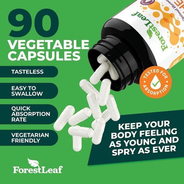 ДГЕА Forest Leaf DHEA Ultra 100 mg 90 Vegetable Capsules 45712 фото