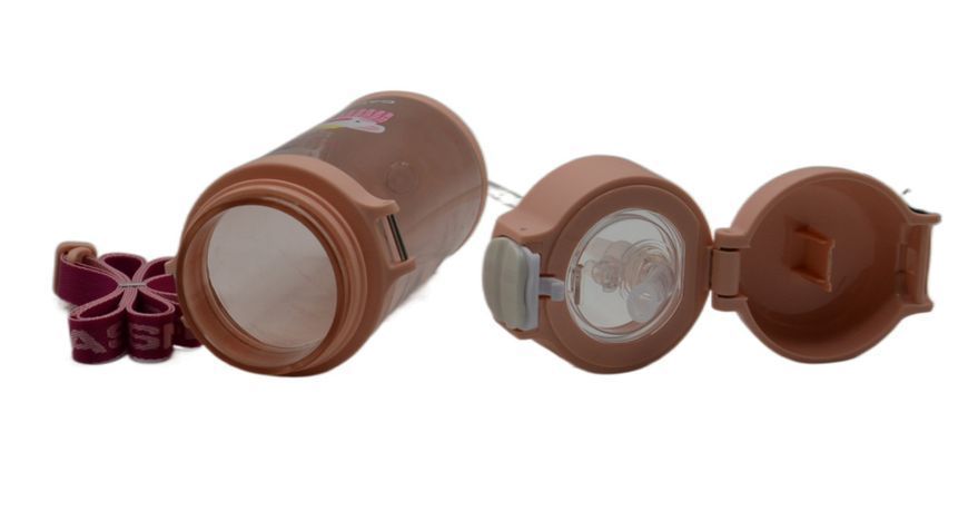 Пляшка для води CASNO 690 мл KXN-1219 Рожева (Свинка) з соломинкоюTRITAN KXN-1219_Pink фото
