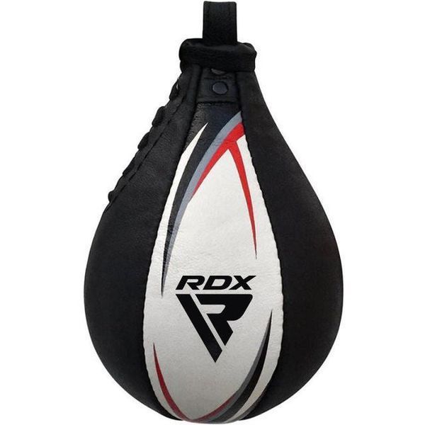 Пневмогруша боксерська RDX 2Y Boxing Speed Ball Leather Multi White/Red 2SBL-S2WR фото