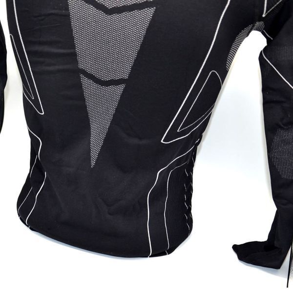 Термокофта з комірцем (лонгслів) X TECH Maglia Race 3 Munica Lunga lupetto Nero XXL/XXXL Чорна MagliaRace3LupettoXXL/3XL фото