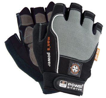 Рукавички для фітнесу Power System PS-2580 Man&rsquo;s Power Black/Grey XS PS-2580_XS_Black-grey фото