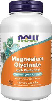 Магній гліцинат MAGNESIUM GLYCINATE WITH BIOPERINE 180 VCAPS НФ-00003189 фото
