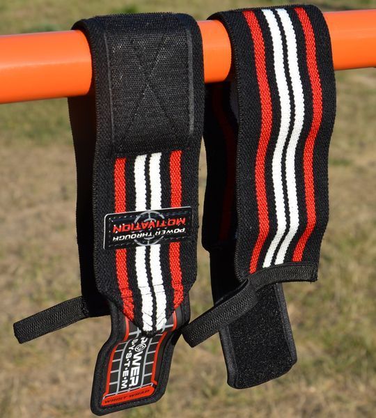 Бинти для зап'ясть (кистьові бинти) Power System PS-3500 Wrist Wraps Red/Black (пара) PS-3500_Red-Black фото