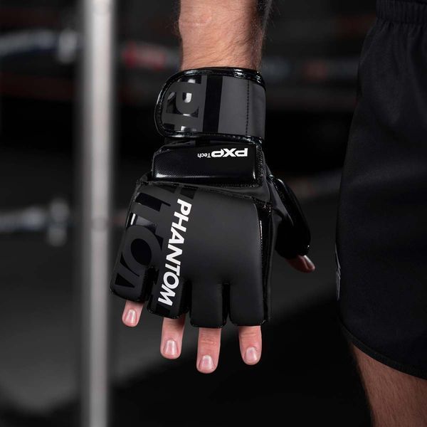 Рукавиці для ММА Phantom APEX Hybrid Black S/M PHMMAG2022-SM фото