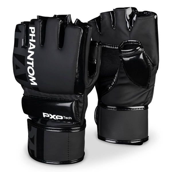 Рукавиці для ММА Phantom APEX Hybrid Black S/M PHMMAG2022-SM фото