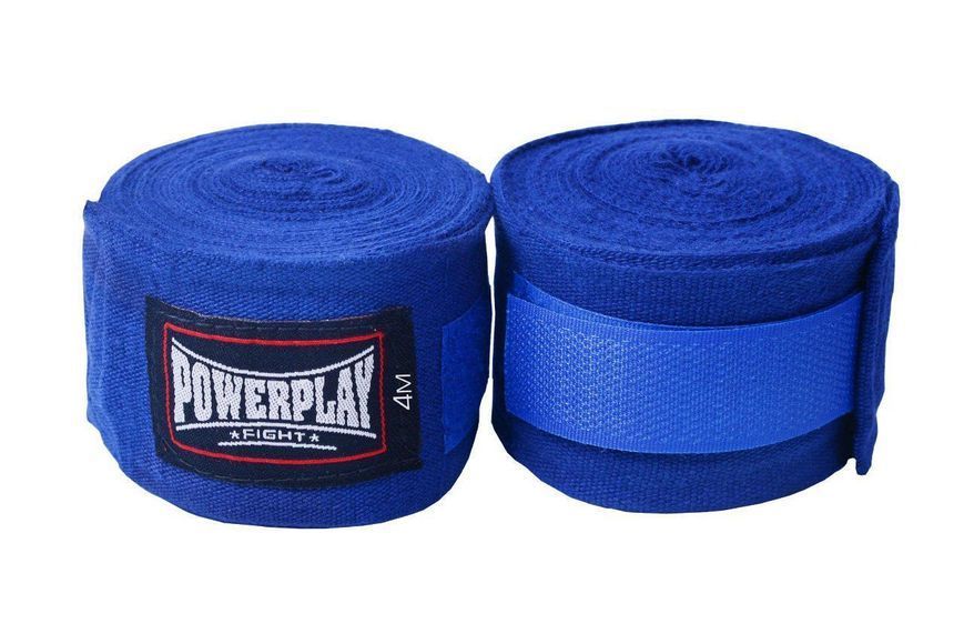Бинти для боксу PowerPlay 3046 Сині NYLON (2.5м) PP_3046_2.5m_Blue фото