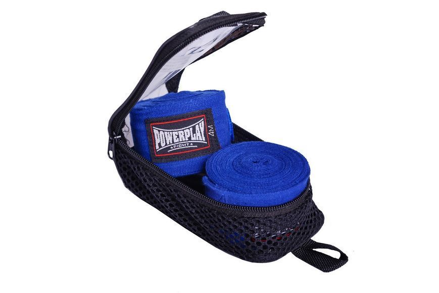 Бинти для боксу PowerPlay 3046 Сині NYLON (2.5м) PP_3046_2.5m_Blue фото